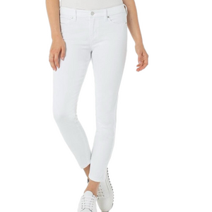 Liverpool Abby Ankle Skinny Stretch in White Size 30